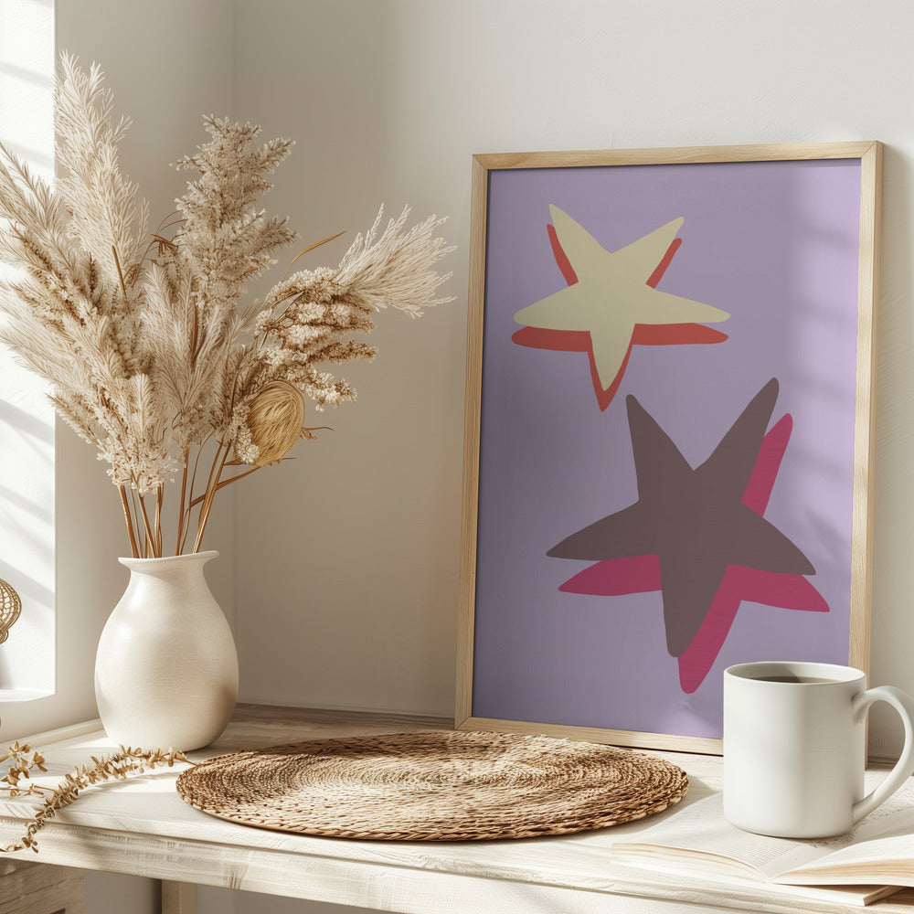 Lilac Star Poster