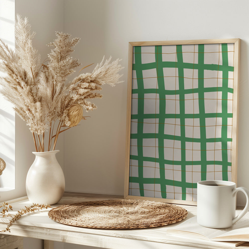 Green Grid Poster