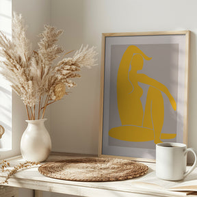 Yellow Figure Poster