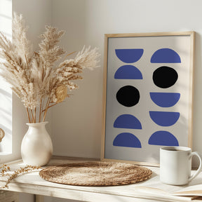 Blue Shapes Poster