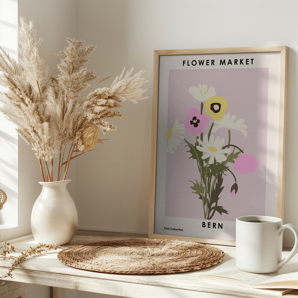 Flower Market Bern Poster