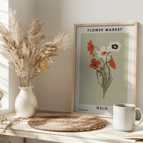 Flower Market Oslo Poster