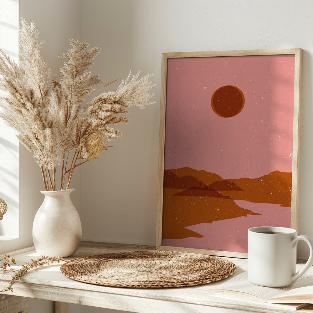 Moon  landscape Poster