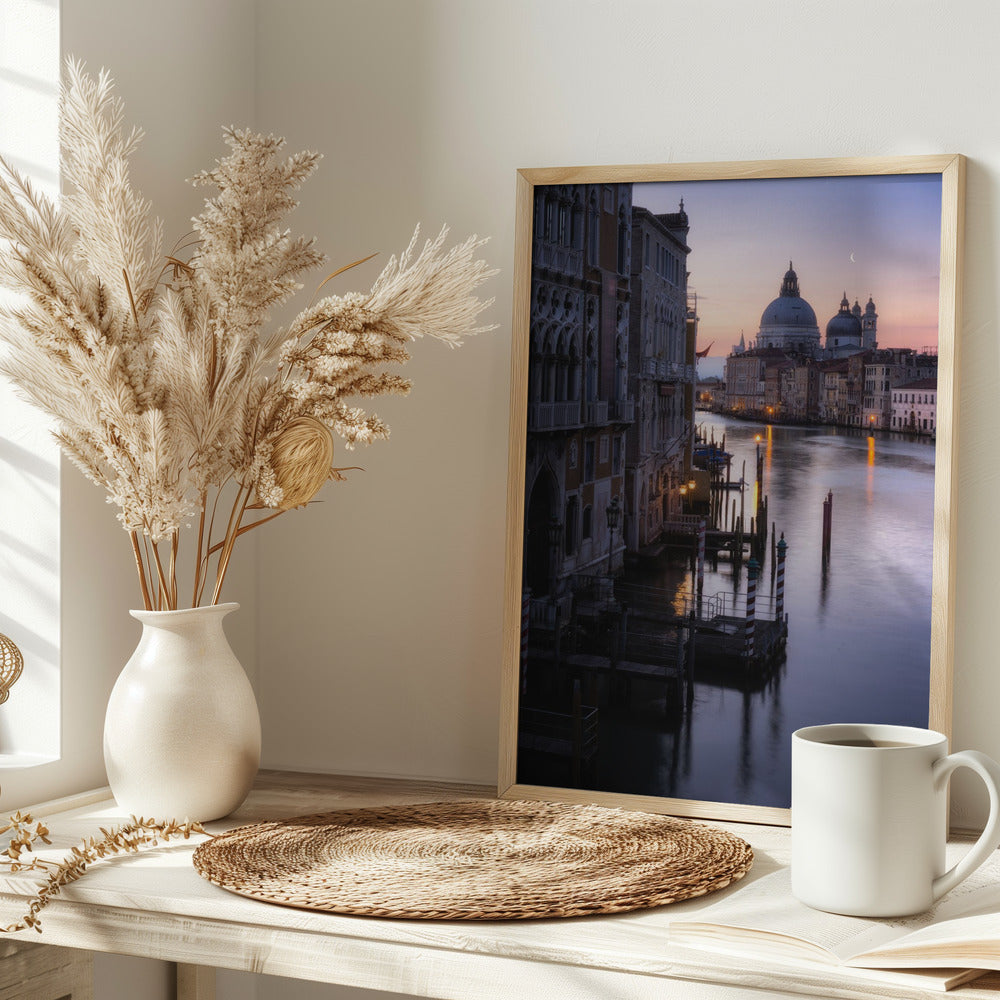 Venice, sunrise from the Academia bridge Poster