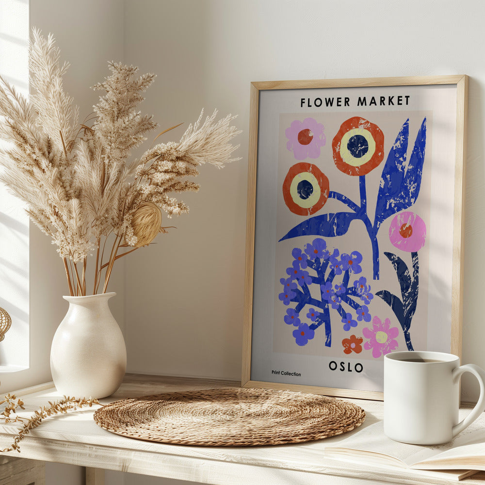Flower Market. Oslo Poster