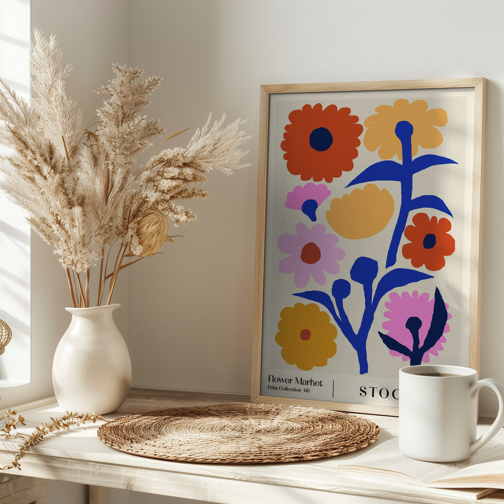 Flower Market. Stockholm Poster