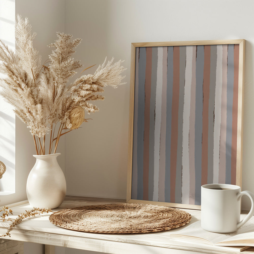 Pastel Stripes Poster