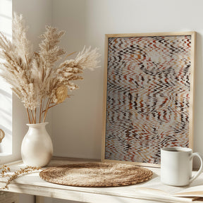 Ethno Zig Zag Pattern Poster