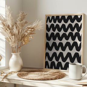 Thick Waves Pattern Poster