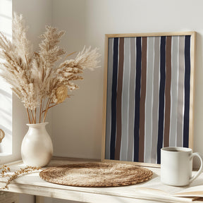 Gentle Color Stripes Poster