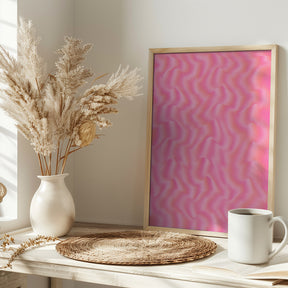 Pink Silk Pattern Poster