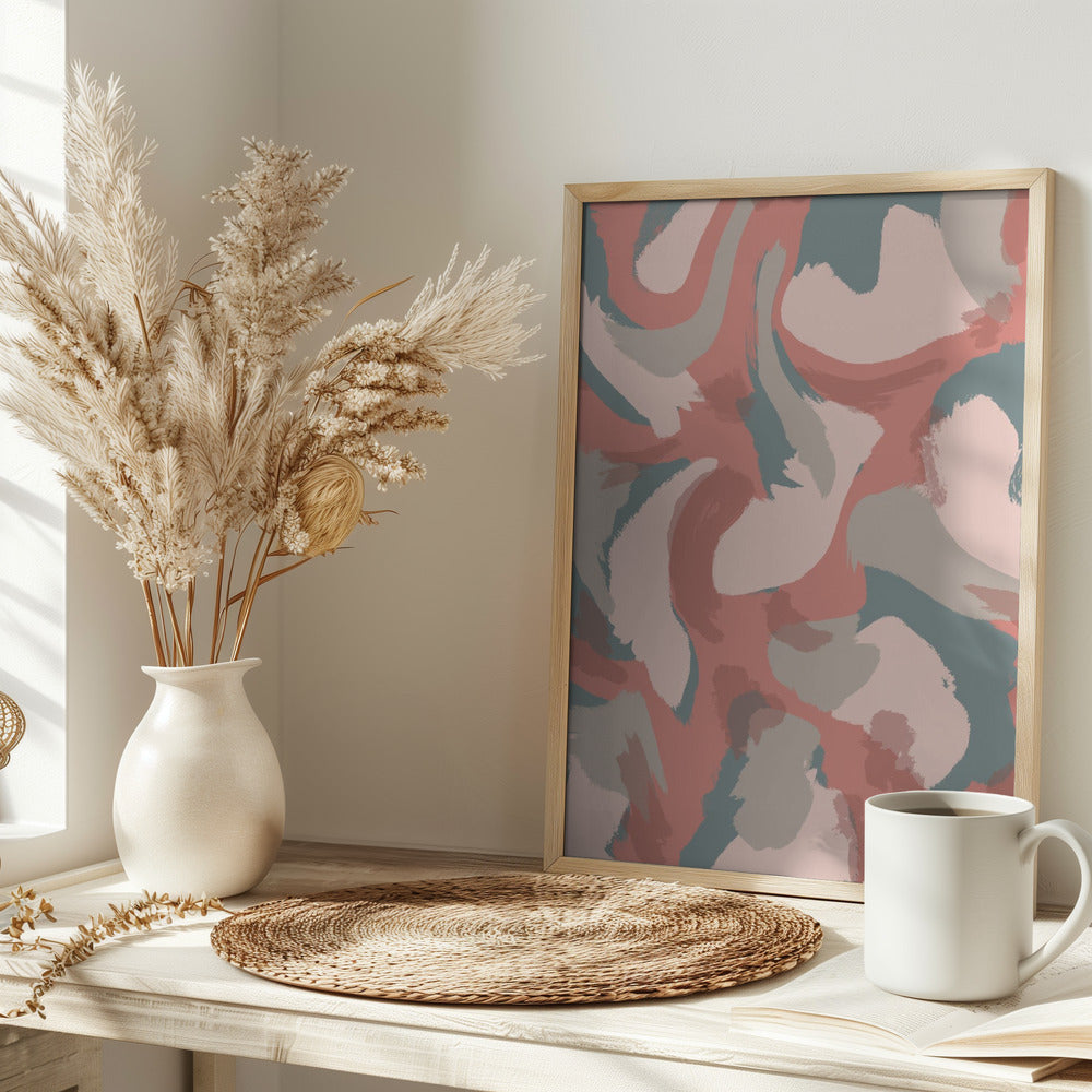 Pastel Strokes Pattern Poster