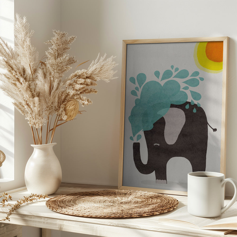 Funny elephant Poster