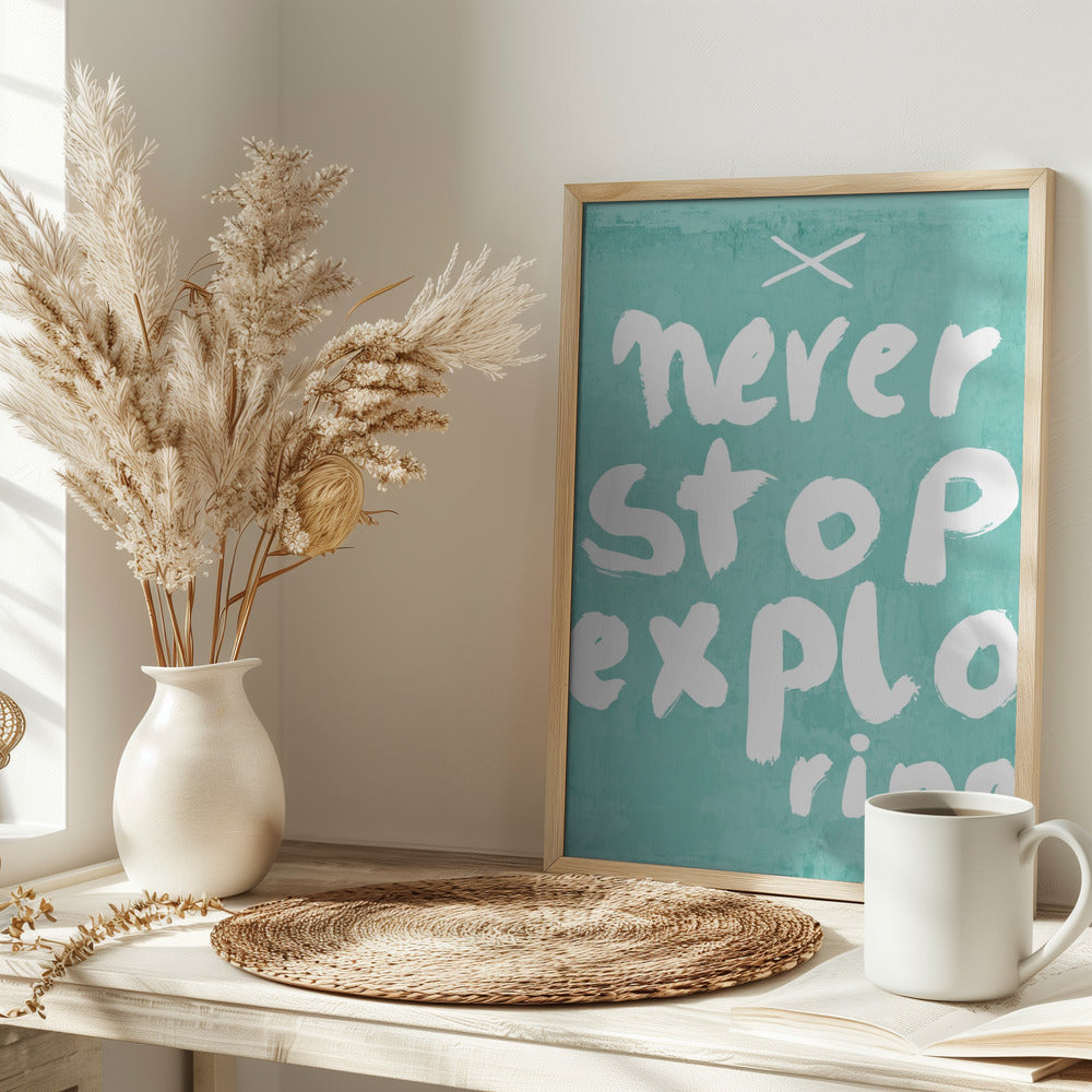 Never Stop Exploring Poster