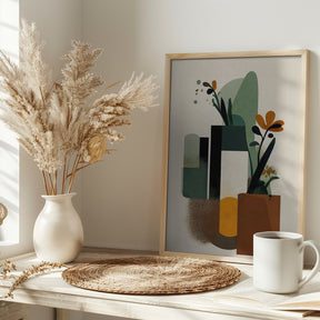 Geometric Vases Poster