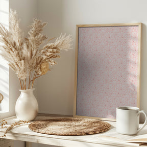 Cute Patel Flower Pattern Poster