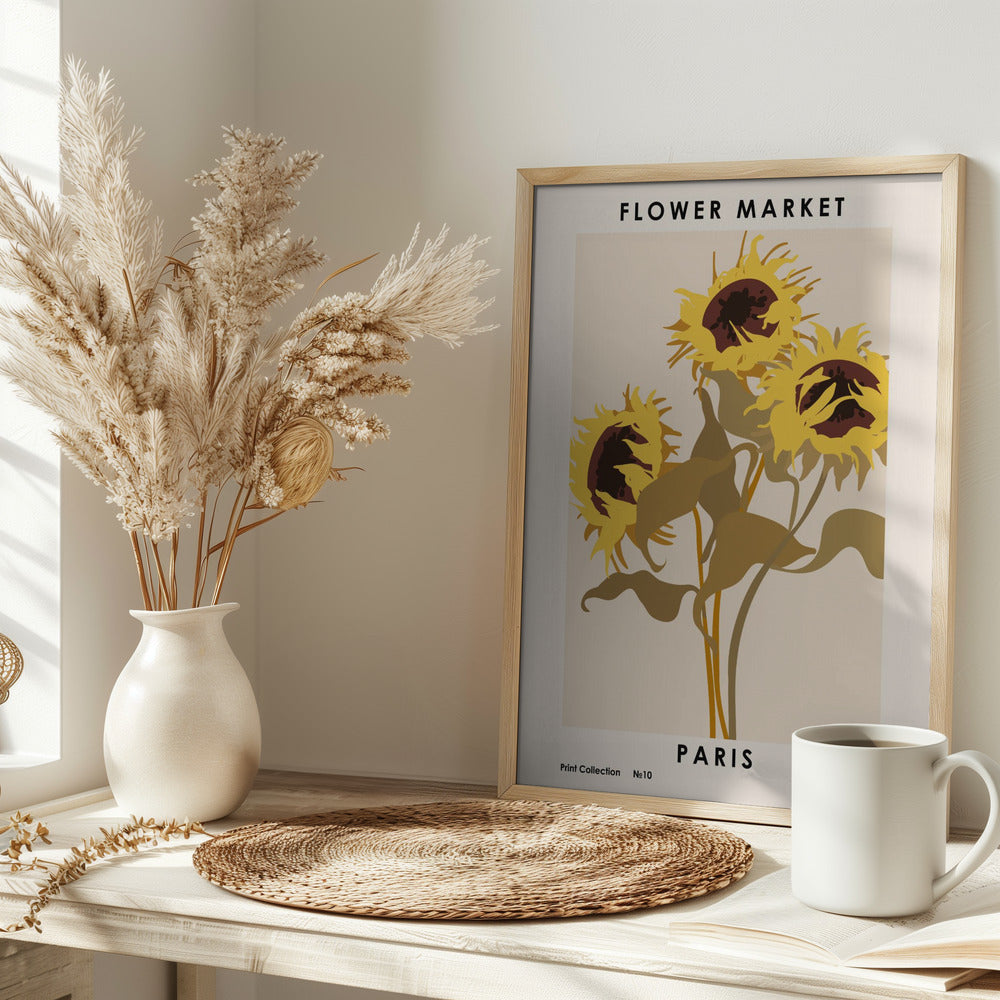 Flower Market. Paris Poster