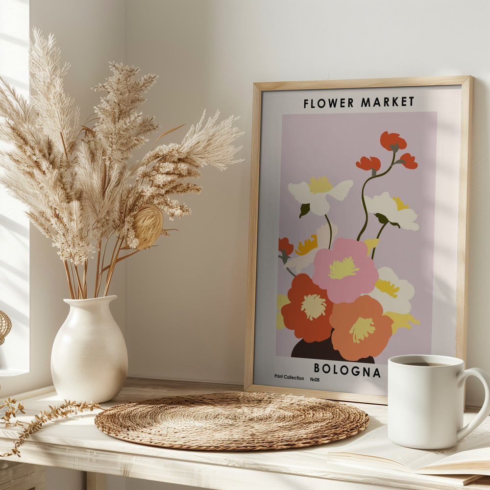Flower Market. Bologna Poster