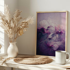 Purple Peony Poster