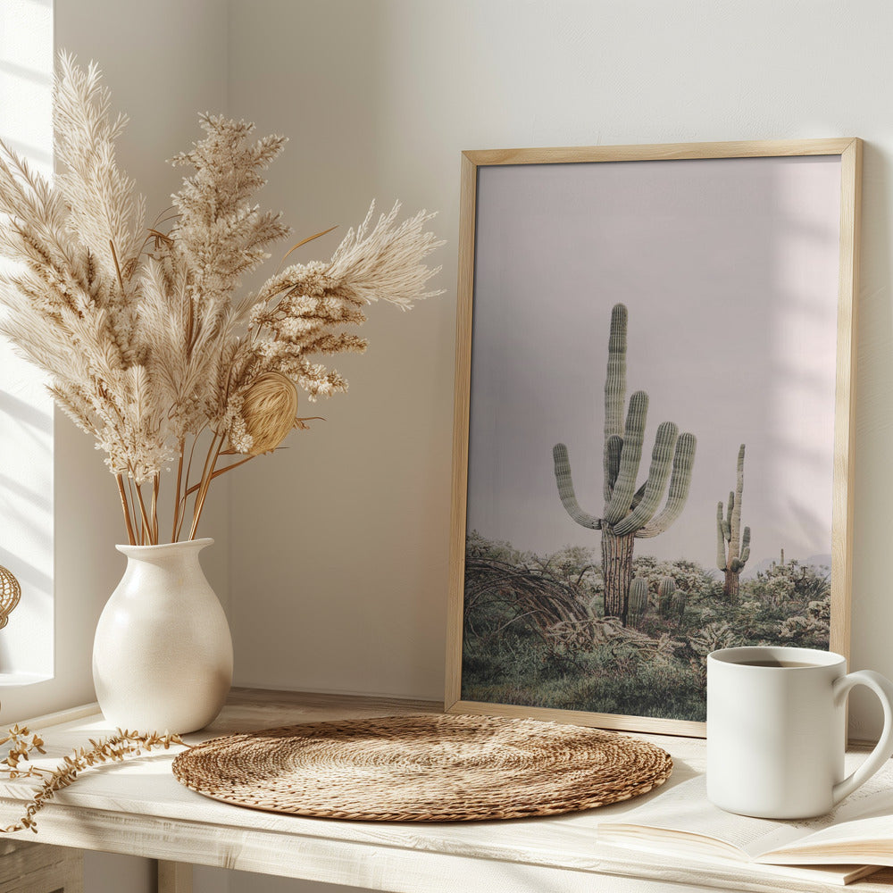 Pink Saguaro Poster