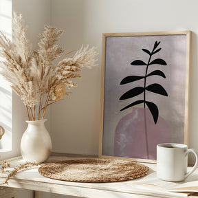 Eui vase with leaves Poster