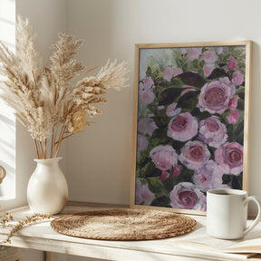 Aurorie painterly roses Poster