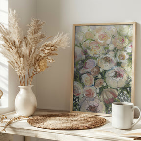 Maeve painterly florals Poster