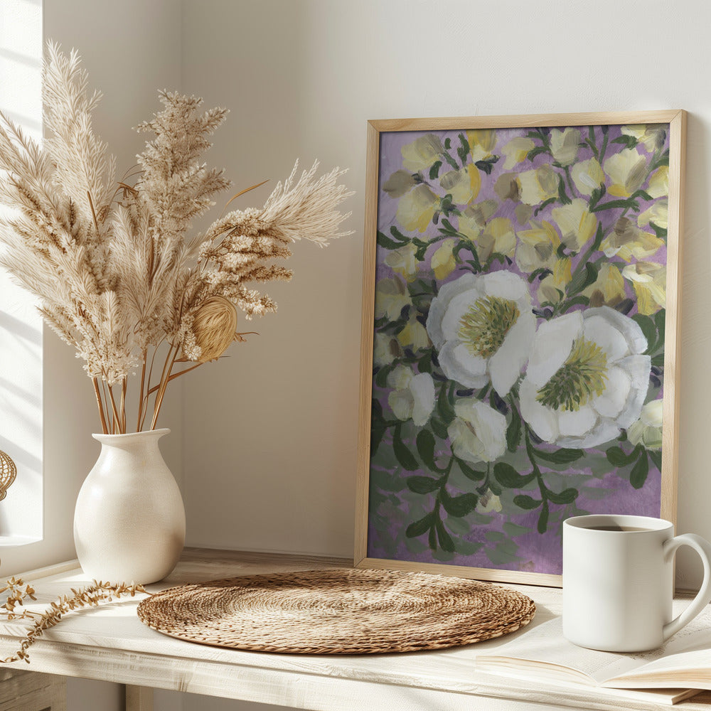 Raelynna painterly florals Poster