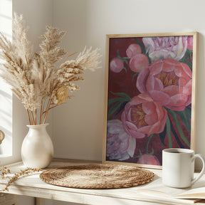 Nevaeh peonies Poster