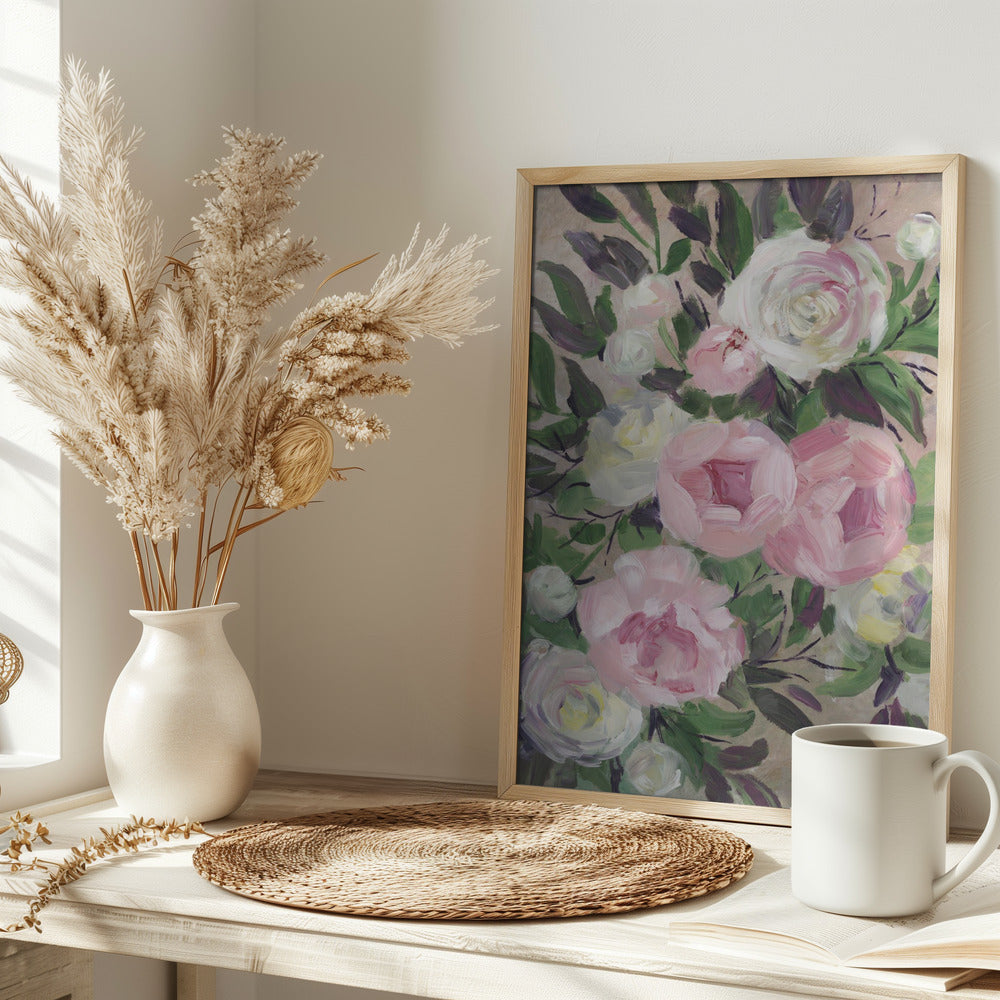 Zoye painterly bouquet Poster