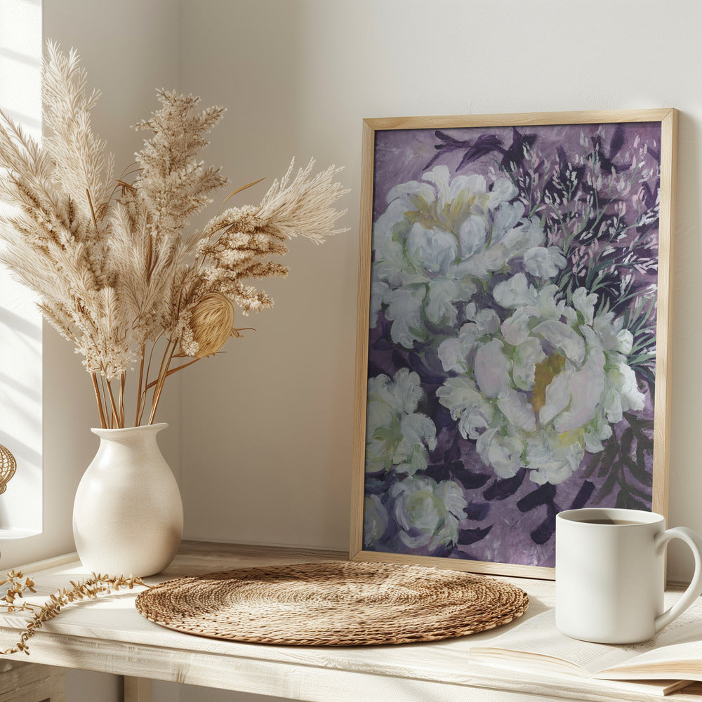 Eliany painterly bouquet Poster