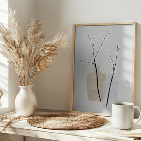 Flower branches in vases Poster