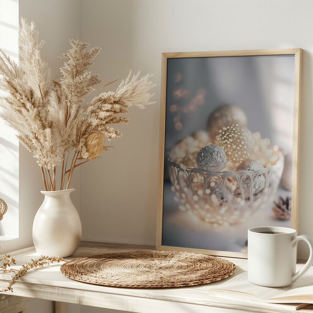 Silver Bowl Still life Poster