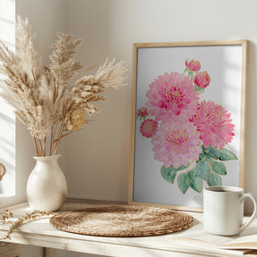 Pacey pink watercolor bouquet Poster