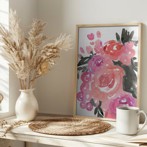 Maeko loose watercolor florals II Poster