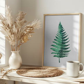 Watercolor fern Poster