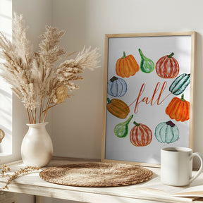 Fall pumkins Poster