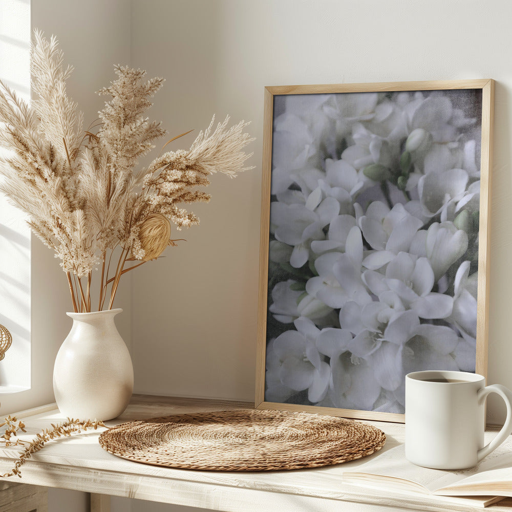 Distressed freesias IV Poster