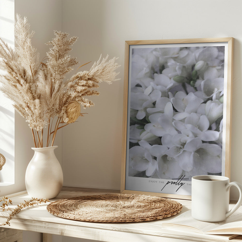 Distressed freesias III Poster