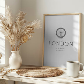 London city coordinates Poster