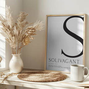 Solivagant definition typography art Poster