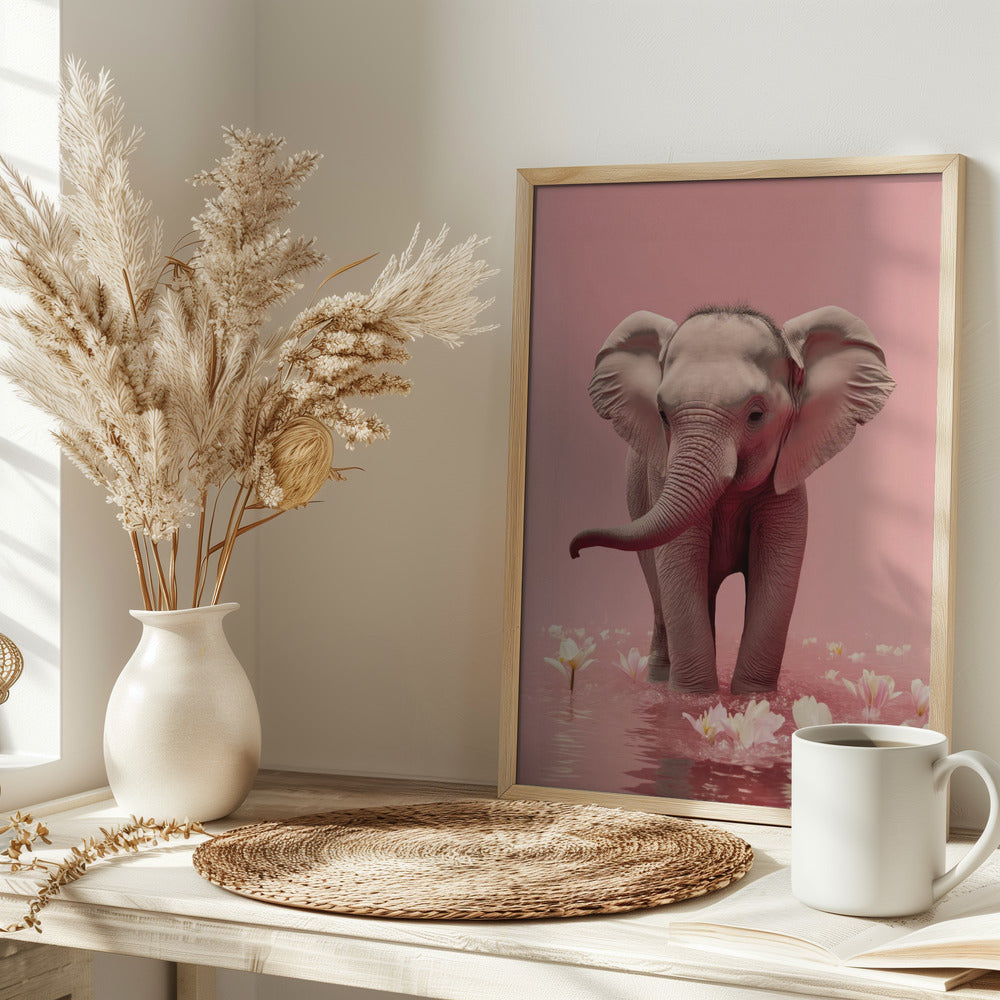 Young Elephant Poster