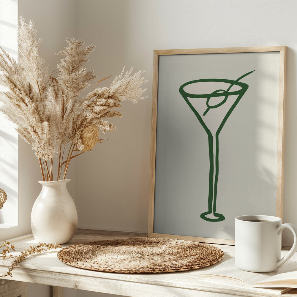 Cocktail Green Poster