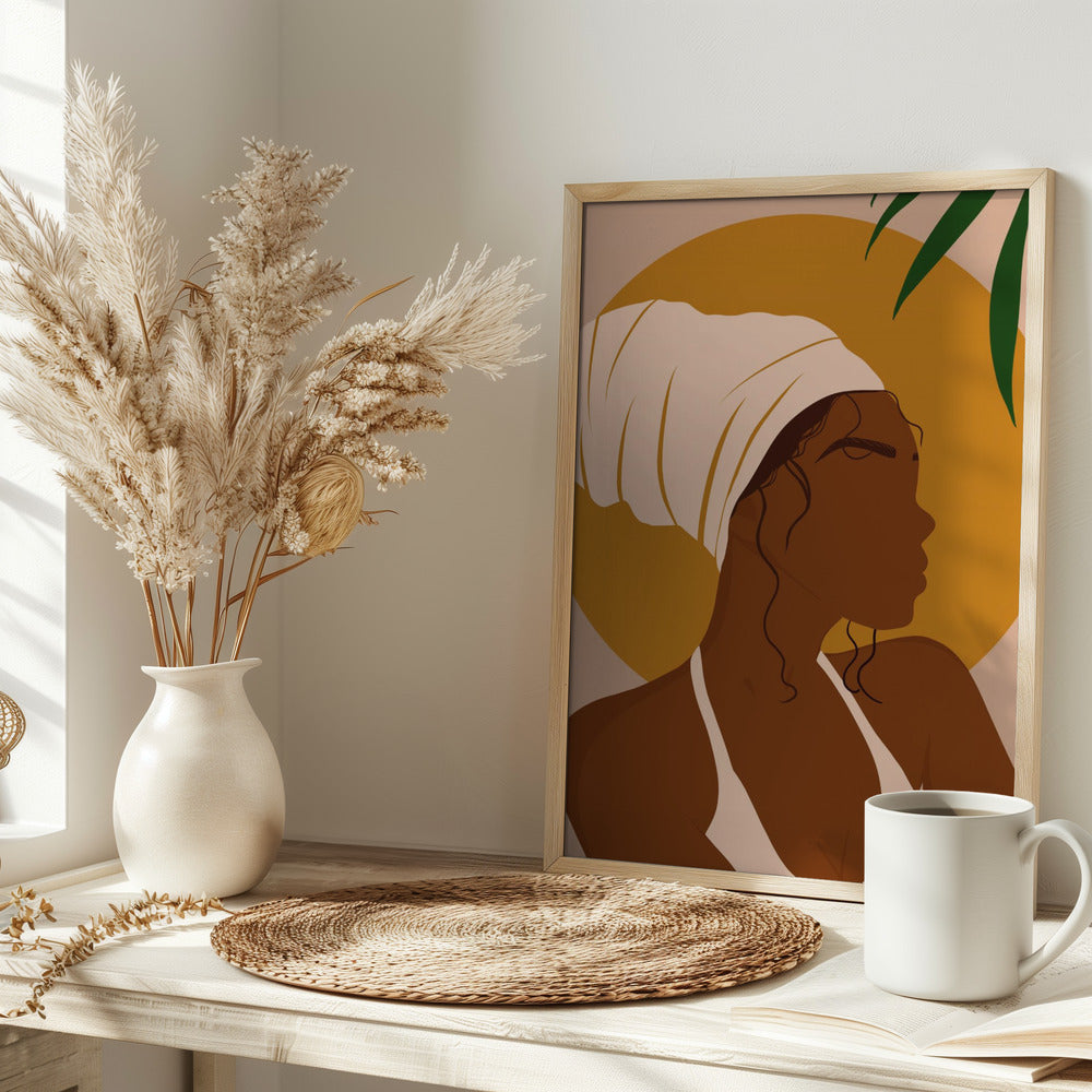 Headwrap Girl Poster