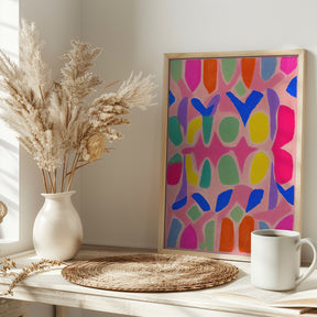 Pastel Neon  Pattern Poster