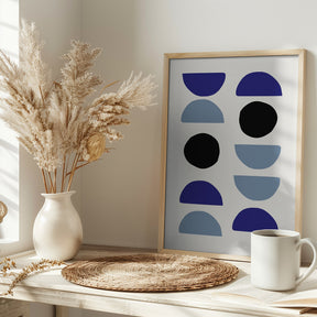 Blue Shapes 2 Poster