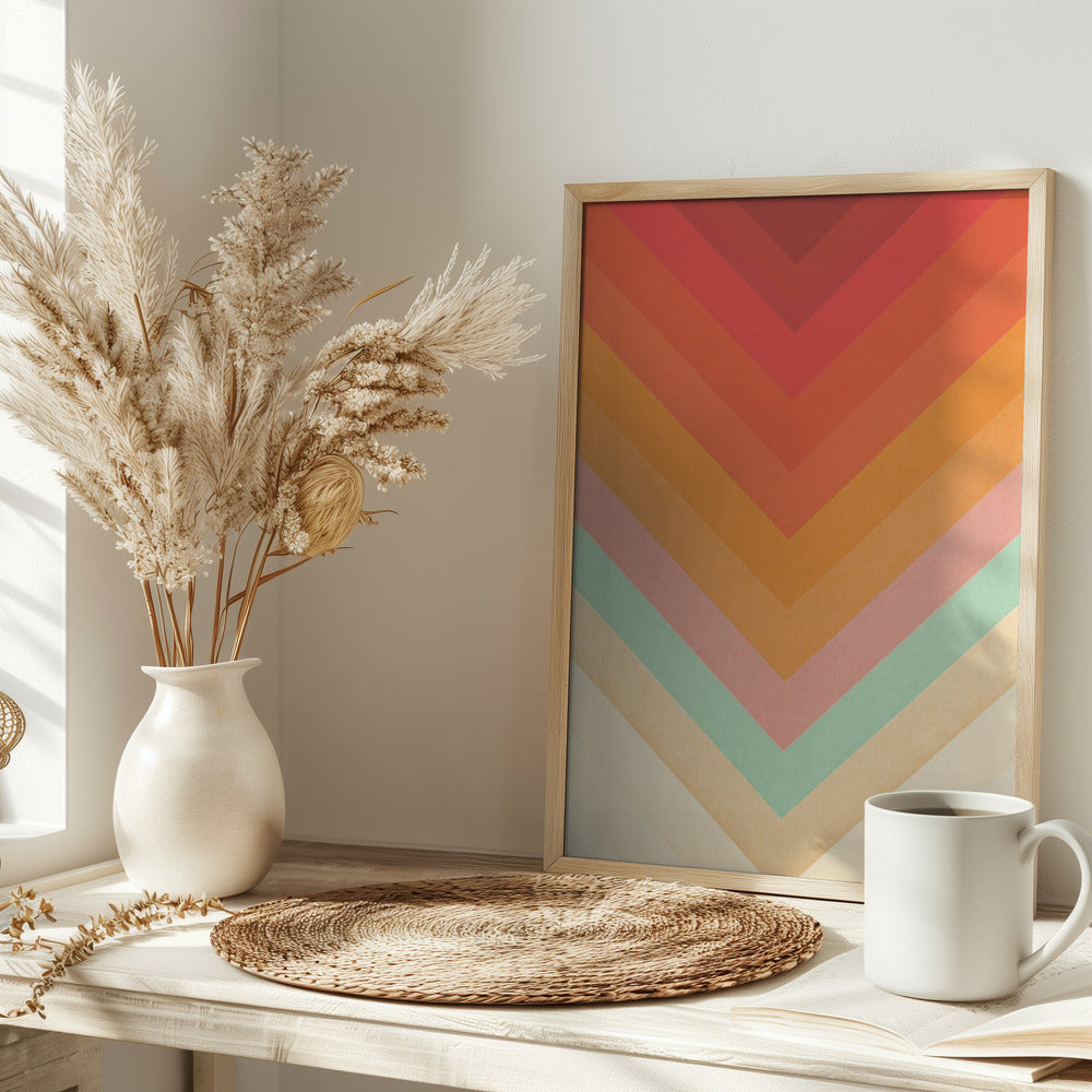 Rainbow Chevrons Poster