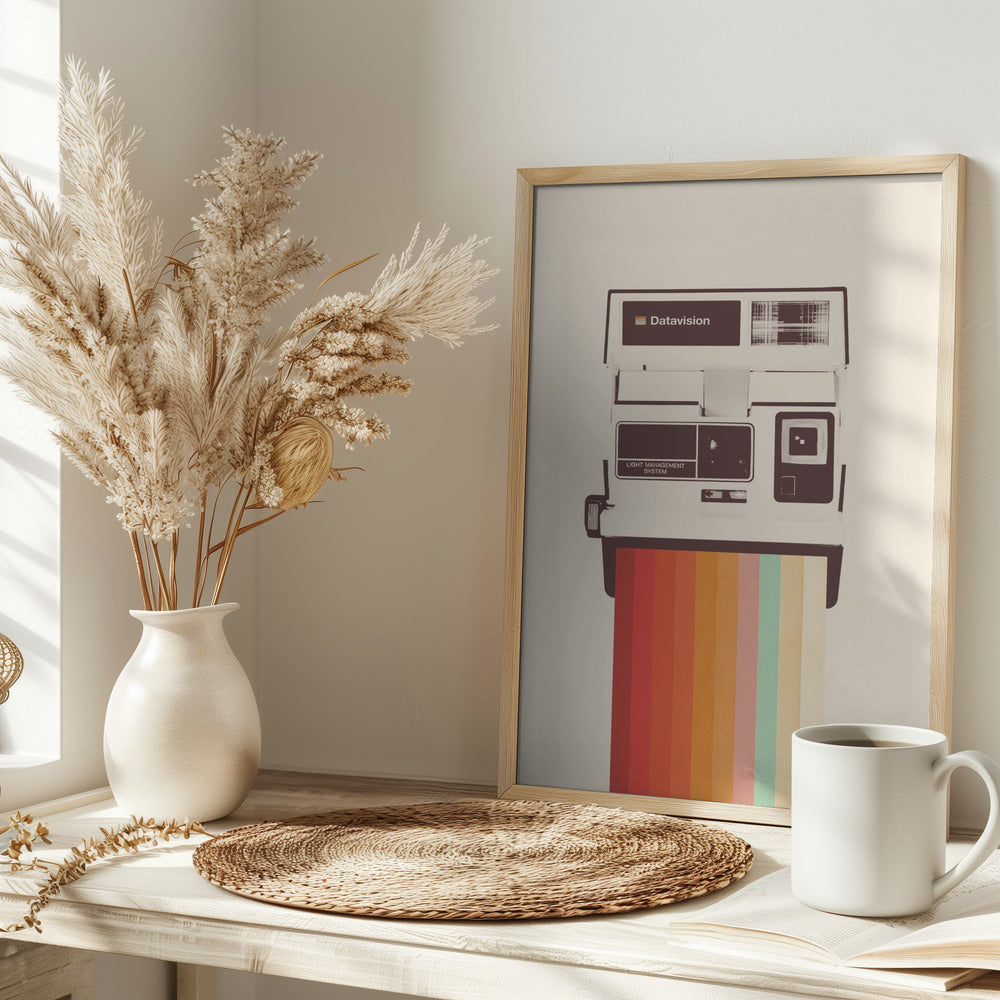 Instant Camera Rainbow Poster