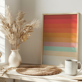 Rainbow Chevrons Poster