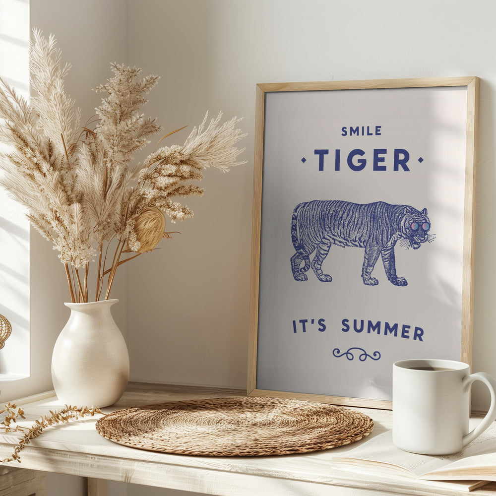 Smile Tiger Poster